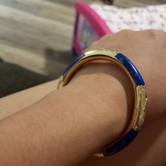 14k gold lapis bracelet - Picture 9 of 11